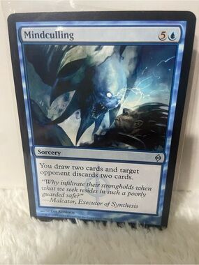 Mindculling Blue Magic: The Gathering Sorcery Card